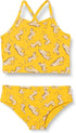 Swim Style Set swimsuit Little Palace Store Golden Yellow Beige Leopard 2T